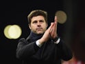 Mauricio Pochettino applauds after the Premier League game between Stoke City and Tottenham Hotspur on April 18, 2016