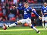 Ross Barkley in action during the FA Cup semi-final between Everton and Manchester United on April 23, 2016