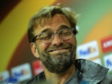 Liverpool's German coach Jurgen Klopp at a press conference at El Madrigal stadium in Villarreal on April 27, 2016