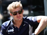 Marcus Ericsson of Sauber in the paddock during previews ahead of the Formula One Grand Prix of Russia at Sochi Autodrom on April 28, 2016