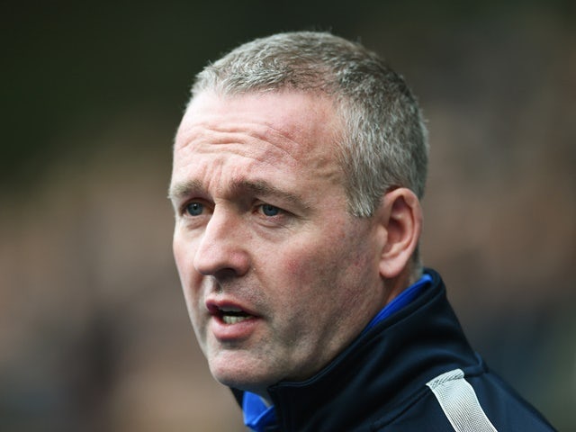 Paul Lambert looks on prior to kickoff during the FA Cup fift- round match between Blackburn Rovers and West Ham United on February 21, 2016