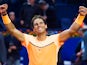 Rafael Nadal of Spain celebrates defeating Kei Nishikori of Japan in the final match during day seven of the Barcelona Open Banc Sabadell at the Real Club de Tenis Barcelona on April 24, 2016