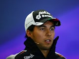Sergio Perez of Force India during previews ahead of the Formula One Grand Prix of Russia at Sochi Autodrom on April 28, 2016