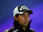 Sergio Perez of Force India during previews ahead of the Formula One Grand Prix of Russia at Sochi Autodrom on April 28, 2016
