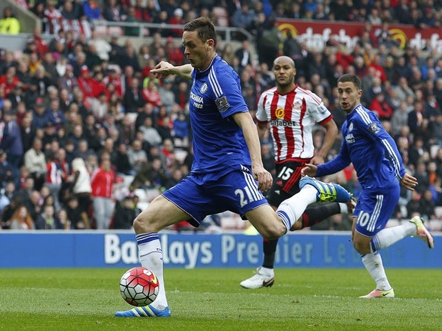 Nemanja Matic scores during the Premier League match between Sunderland and Chelsea on May 7, 2016