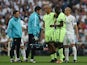 Manchester City captain Vincent Kompany limps off the field during his side's Champions League semi-final second leg against Real Madrid on May 4, 2016