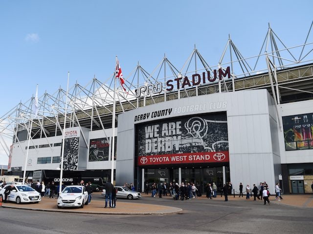 A general view outside of the iPro prior to the Championship playoff semi-final between Derby County and Hull City on May 14, 2016