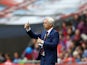 Alan Pardew gestures during the FA Cup final between Crystal Palace and Manchester United on May 21, 2016