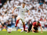 Big John Stones in action during the international friendly between England and Turkey on May 22, 2016