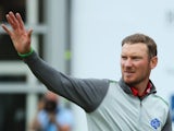 England's Chris Wood celebrates his BMW PGA Championship victory at Wentworth on May 29, 2016