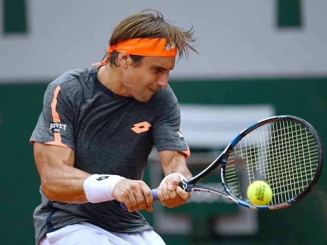 David Ferrer in action during the French Open on May 28, 2016