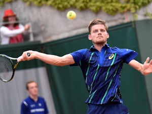 David Goffin in action during the second round of the French Open on May 26, 2016