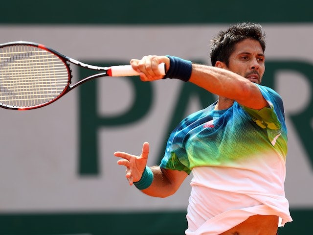 Fernando Verdasco in action at the French Open on May 27, 2016