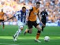 Jack Hunt and Andrew Robertson in action during the Championship playoff final between Hull City and Sheffield Wednesday on May 28, 2016
