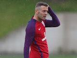 Jack Wilshere in action during an England training session on May 25, 2016