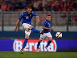 Leonardo Bonucci of Italy in action during the international friendly between Italy and Scotland on May 29, 2016 in Malta