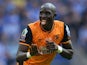 Mohamed Diame celebrates scoring during the Championship playoff final between Hull City and Sheffield Wednesday on May 28, 2016