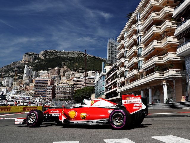 Sebastian Vettel in action at the Monaco GP on May 28, 2016