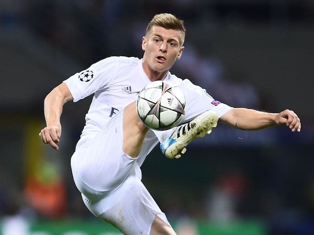 Toni Kroos in action during the Champions League final between Real Madrid and Atletico Madrid on May 28, 2016
