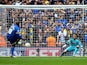 Adebayo Akinfenwa of Wimbledon scores his side's second goal from a penalty on May 30, 2016