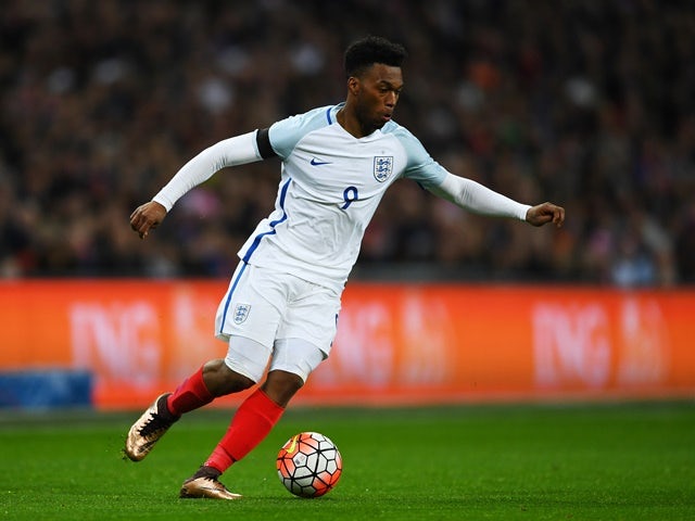 Daniel Sturridge of England controls the ball during the international friendly against Netherlands at Wembley Stadium on March 29, 2016