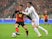 Eden Hazard is strangled by Perparim Hetemaj during the international friendly between Belgium and Finland on June 1, 2016