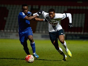 Nathan Oduwa of Tottenham Hotspur is tackled by Fankaty Dabo of Chelsea on January 28, 2016
