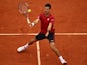Novak Djokovic in action against Andy Murray in the French Open final on June 5, 2016