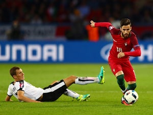 Florian Klein and Rafa Silva during the Euro 2016 Group F match between Portugal and Austria on July 18, 2016