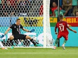 Nani scores during the Euro 2016 Group F game between Portugal and Iceland on June 14, 2016
