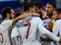 Alvaro Morata celebrates scoring during the Euro 2016 Group D match between Croatia and Spain on June 21, 2016