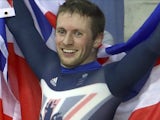 Jason Kenny celebrates winning Olympic gold in Rio on August 14, 2016