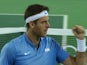 Juan Martin Del Potro in action during the Olympics singles final on August 14, 2016