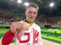 Nile Wilson celebrates winning bronze for Team GB at the Rio Olympics on August 16, 2016
