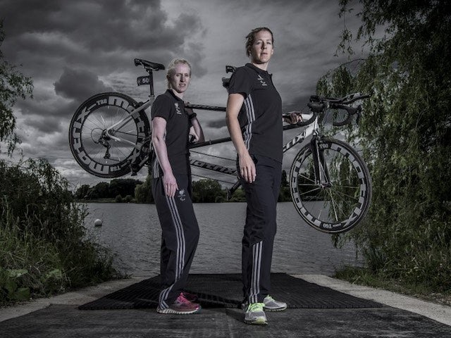 ParalympicsGB triathlete Alison Patrick and her guide Hazel Smith