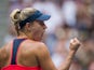 Angelique Kerber celebrates a point during the US Open final on September 10, 2016