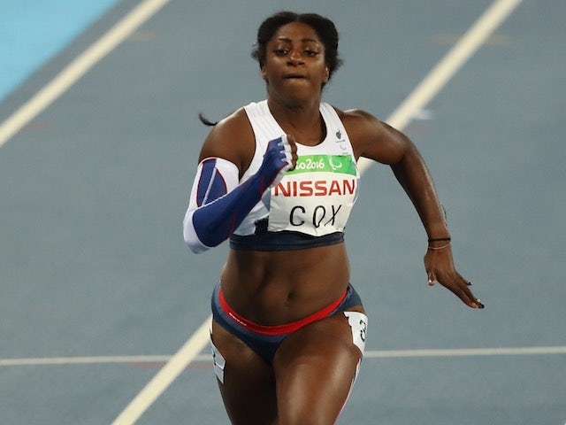 ParalympicsGB sprinter Kadeena Cox in action during the women's T38 100m final at the Rio Paralympics on September 9, 2016