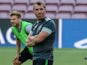 Celtic manager Brendan Rodgers in training ahead of his side's Champions League match against Barcelona at the Camp Nou