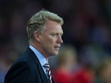 Sunderland manager David Moyes takes to the touchline before the English Premier League match between Sunderland and Everton at the Stadium of Light on September 12, 2016