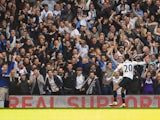 Tottenham Hotspur midfielder Dele Alli celebrates after scoring during his side's Premier League match with Manchester City at White Hart Lane on October 2, 2016