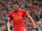 James Milner of Liverpool during the Premier League clash with Hull City at Anfield on September 24, 2016
