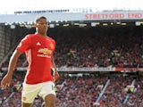 Manchester United striker Marcus Rashford in action for his side during their Premier League clash with Stoke City at Old Trafford on October 2, 2016