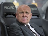 Mike Phelan watches on during the Premier League game between Hull City and Chelsea on October 1, 2016