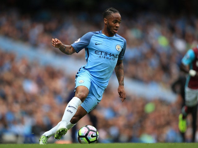 Manchester City winger Raheem Sterling in action during his side's Premier League clash with West Ham United at the Etihad Stadium on August 28, 2016
