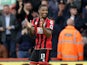 Bournemouth striker Callum Wilson celebrates after scoring his side's fifth goal in their 6-1 victory over Hull City at the Vitality Stadium on October 15, 2016