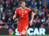 Chris Gunter in action during the World Cup qualifier between Wales and Georgia on October 9, 2016