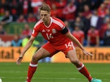 Dave Edwards in action during the World Cup qualifier between Wales and Georgia on October 9, 2016