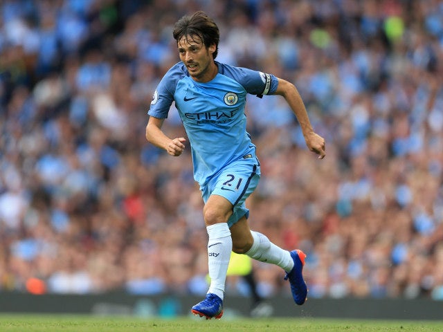 Manchester City playmaker David Silva in action during his side's Premier League clash with Sunderland at the Etihad Stadium on August 13, 2016