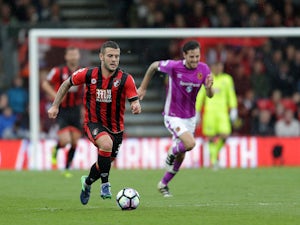 Bournemouth midfielder Jack Wilshere in action during his side's 6-1 victory over Hull City at the Vitality Stadium on October 15, 2016