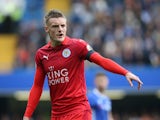 Leicester City striker Jamie Vardy during his side's Premier League clash with Chelsea at Stamford Bridge on October 15, 2016
